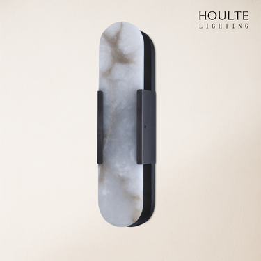 OpalEdge Alabaster Oval Wall Sconce 19.7"H