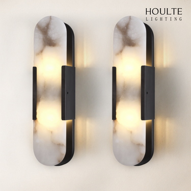 OpalEdge Alabaster Oval Wall Sconce 19.7"H