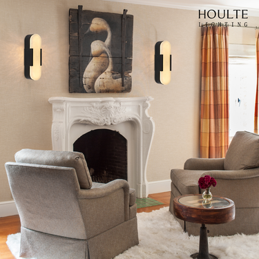 OpalEdge Alabaster Wall Sconce 13.8"H