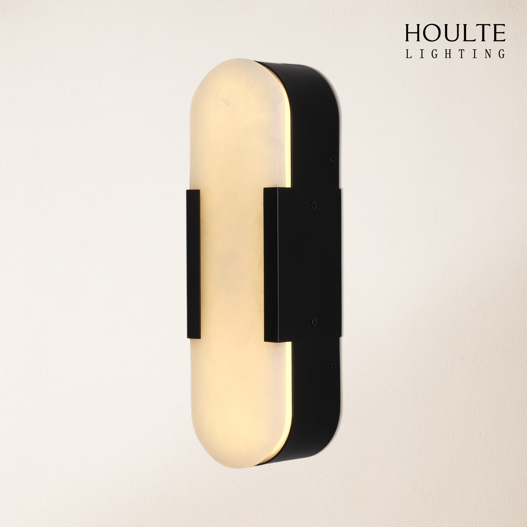 OpalEdge Alabaster Wall Sconce 13.8"H