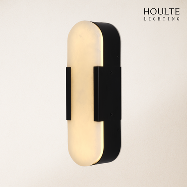 OpalEdge Alabaster Wall Sconce 13.8"H