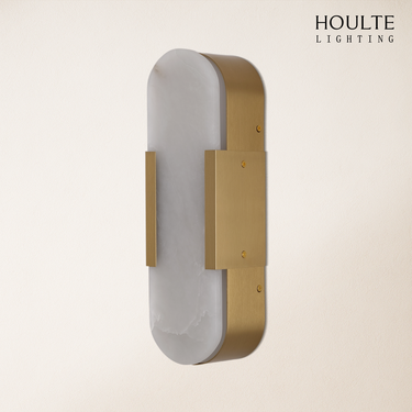 OpalEdge Alabaster Wall Sconce 13.8"H