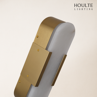OpalEdge Alabaster Wall Sconce 13.8"H