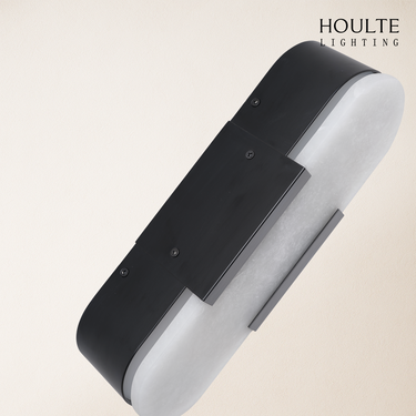 OpalEdge Alabaster Wall Sconce 13.8"H