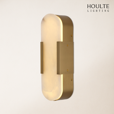 OpalEdge Alabaster Wall Sconce 13.8"H