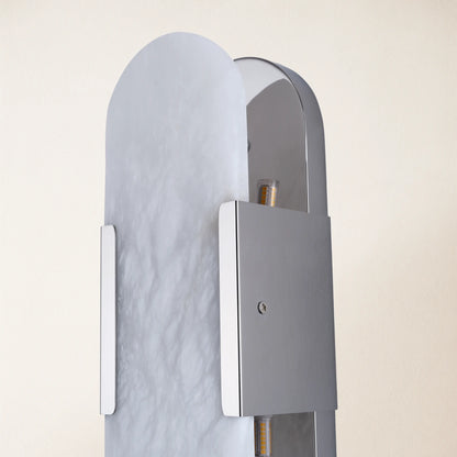 OpalEdge Alabaster Oval Wall Sconce 13.8"H