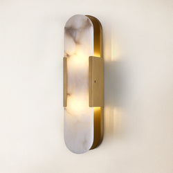 OpalEdge Alabaster Oval Wall Sconce 20