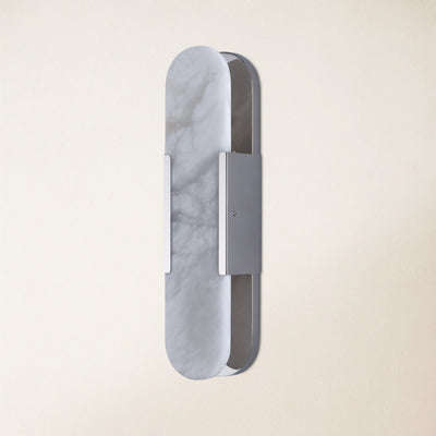 OpalEdge Alabaster Oval Wall Sconce 20"H