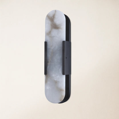 OpalEdge Alabaster Oval Wall Sconce 19.7"H