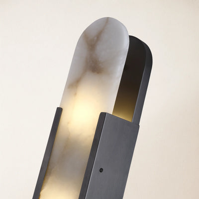 OpalEdge Alabaster Oval Wall Sconce 20"H