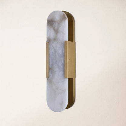 OpalEdge Alabaster Oval Wall Sconce 19.7"H