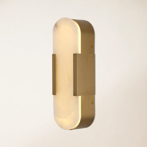 OpalEdge Alabaster Wall Sconce 13.8"H