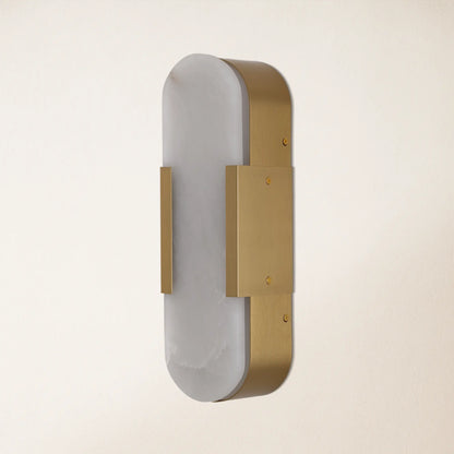 OpalEdge Alabaster Wall Sconce 13.8"H