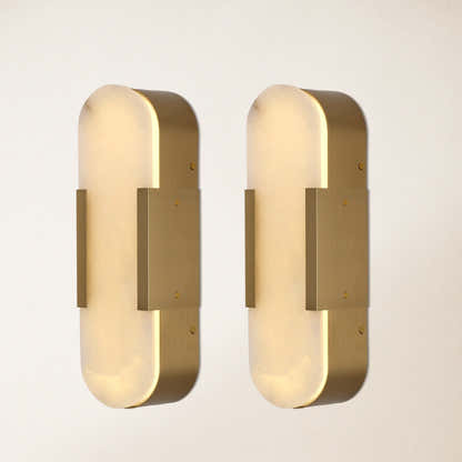 OpalEdge Alabaster Wall Sconce 14"H