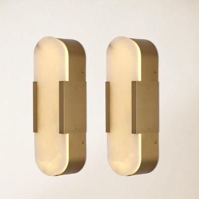 OpalEdge Alabaster Wall Sconce 14"H