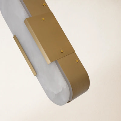 OpalEdge Alabaster Wall Sconce 14"H