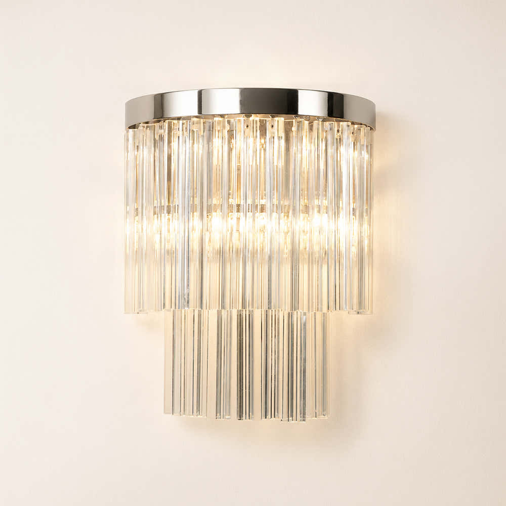 Prismari Tiered Glass Wall Sconce