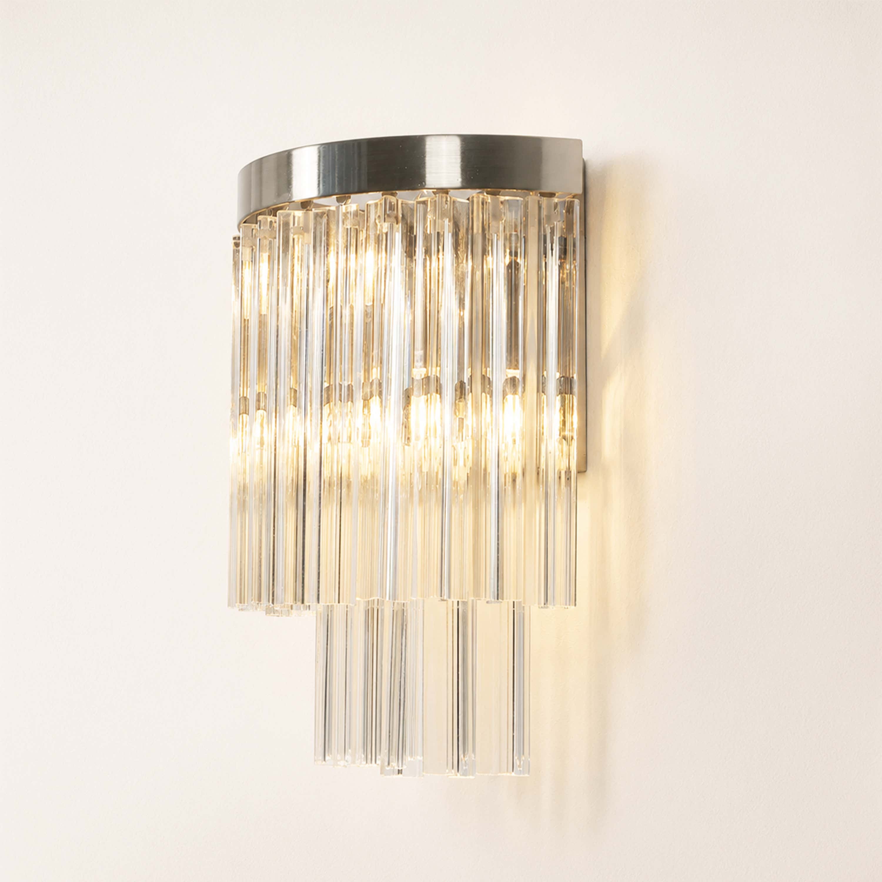 Prismari Tiered Glass Wall Sconce