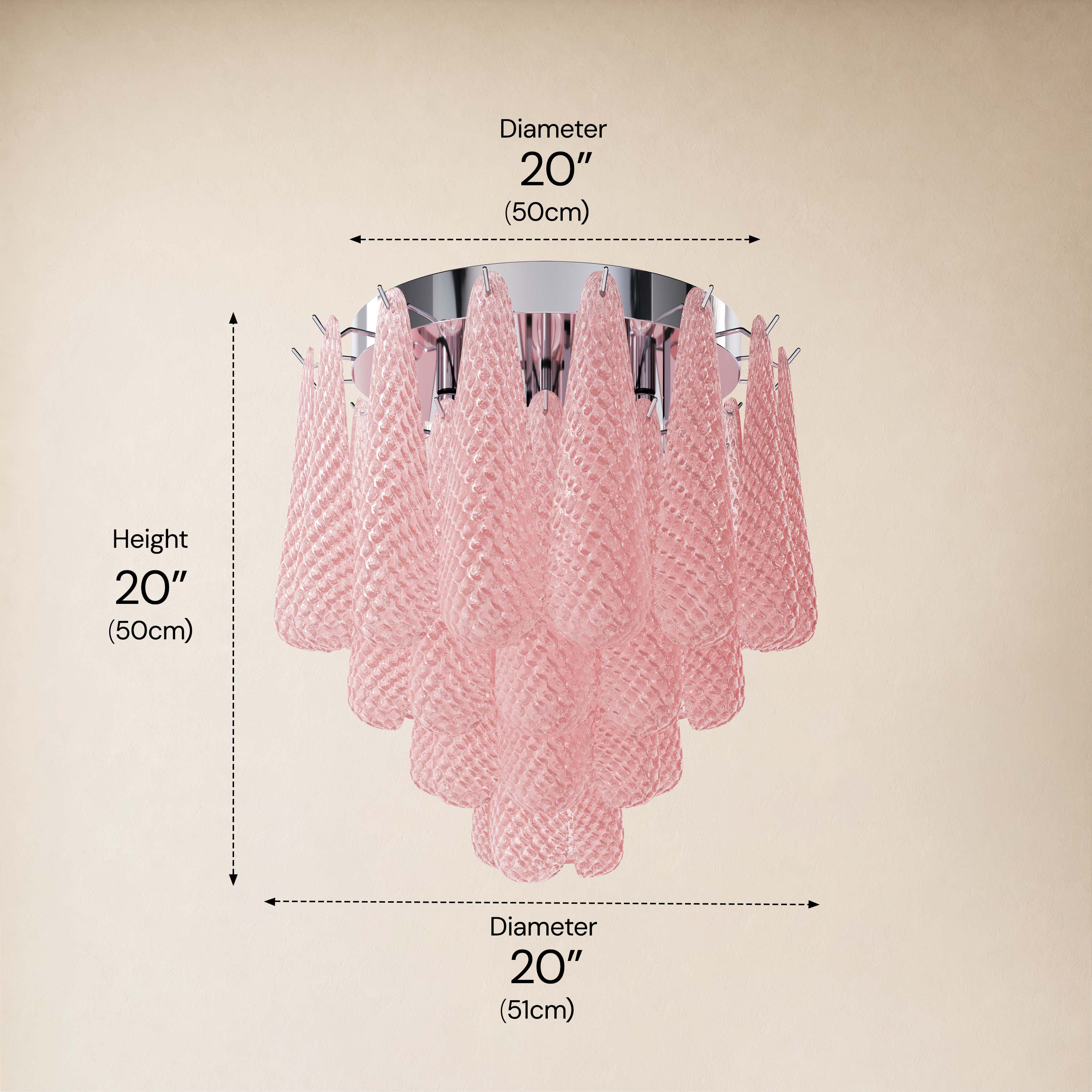 #Glass_Pink,Finish_Silver,Size_20" dimensions 2