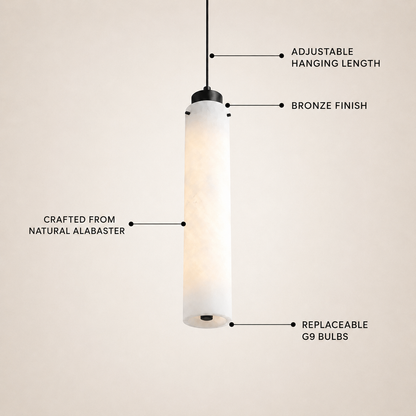 Simple Alabaster Pendant Lamp