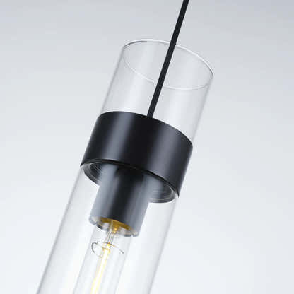 Cylora Glass Tube Pendant 4"H