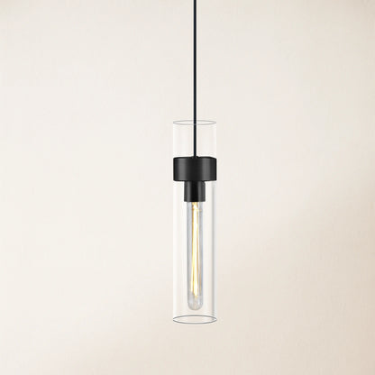 Cylora Glass Tube Pendant 3.8''H