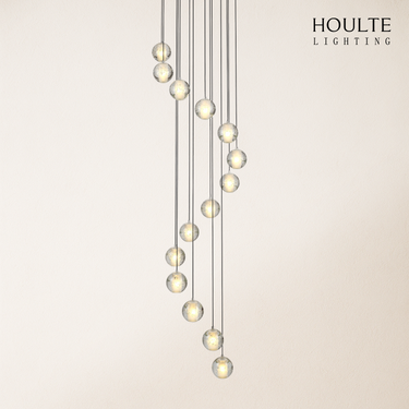 Pearl Ball Ceiling Round Chandelier 20"D
