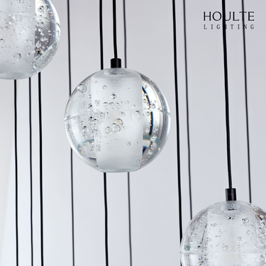 Pearl Ball Ceiling Round Chandelier 26"D
