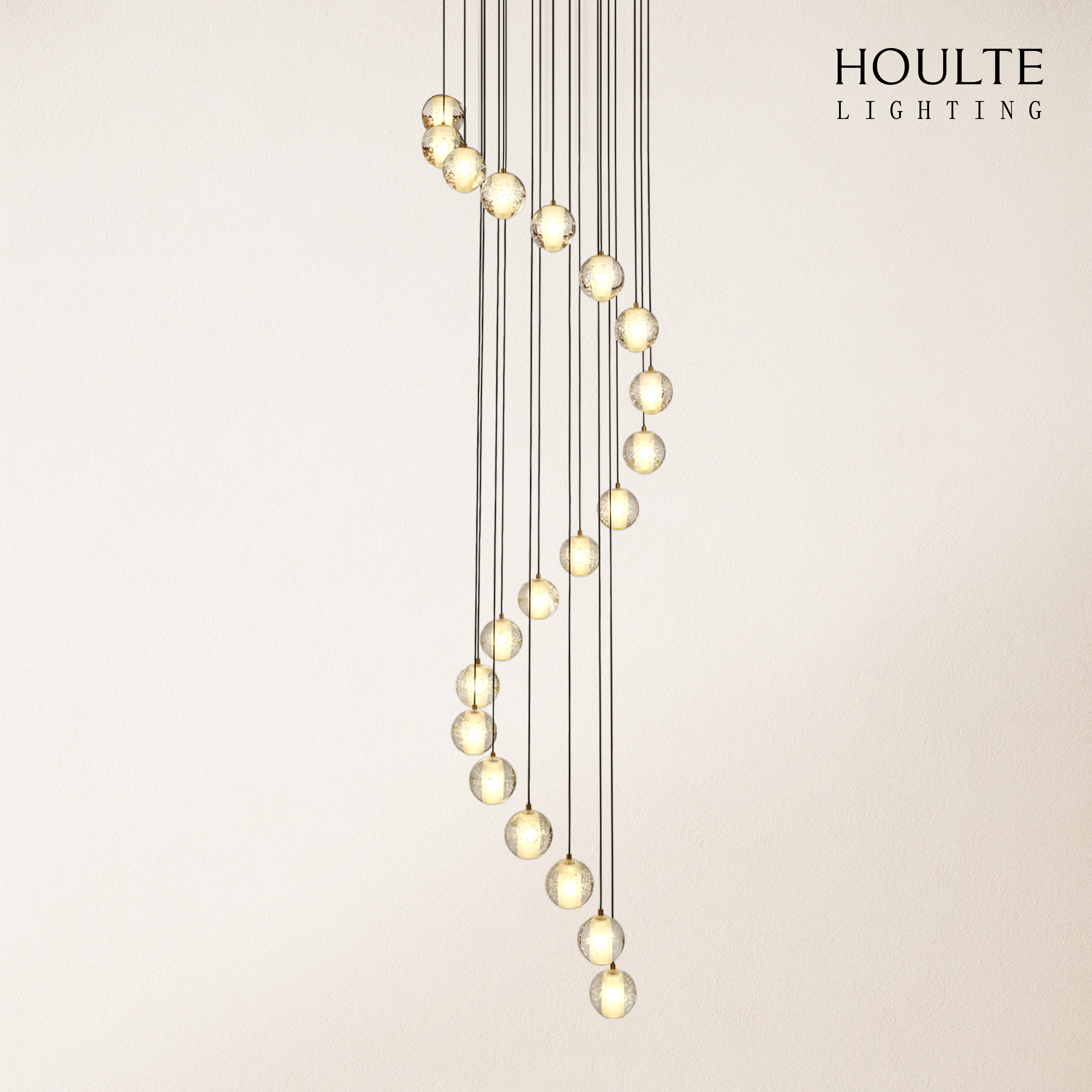 Pearl Ball Ceiling Round Chandelier 26"D