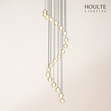 Pearl Ball Ceiling Round Chandelier 26"D
