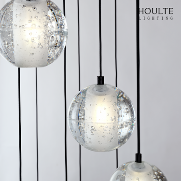 Pearl Ball Ceiling Round Chandelier 26"D