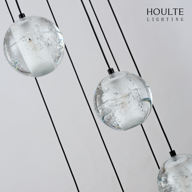 Pearl Ball Ceiling Round Chandelier 26"D
