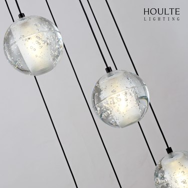 Pearl Ball Ceiling Round Chandelier 26"D