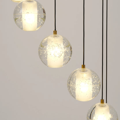 Pearl Ball Ceiling Round Chandelier 26"D