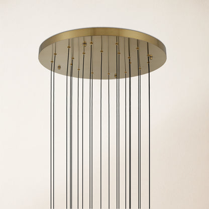 Pearl Ball Ceiling Round Chandelier 26"D