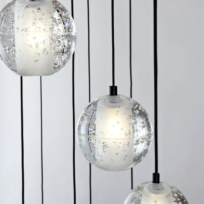 Pearl Ball Ceiling Round Chandelier 26"D