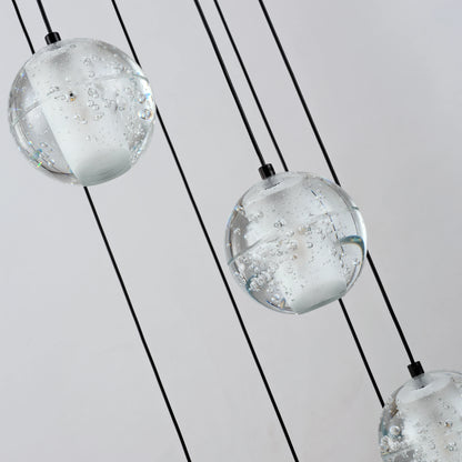 Pearl Ball Ceiling Round Chandelier 26"D