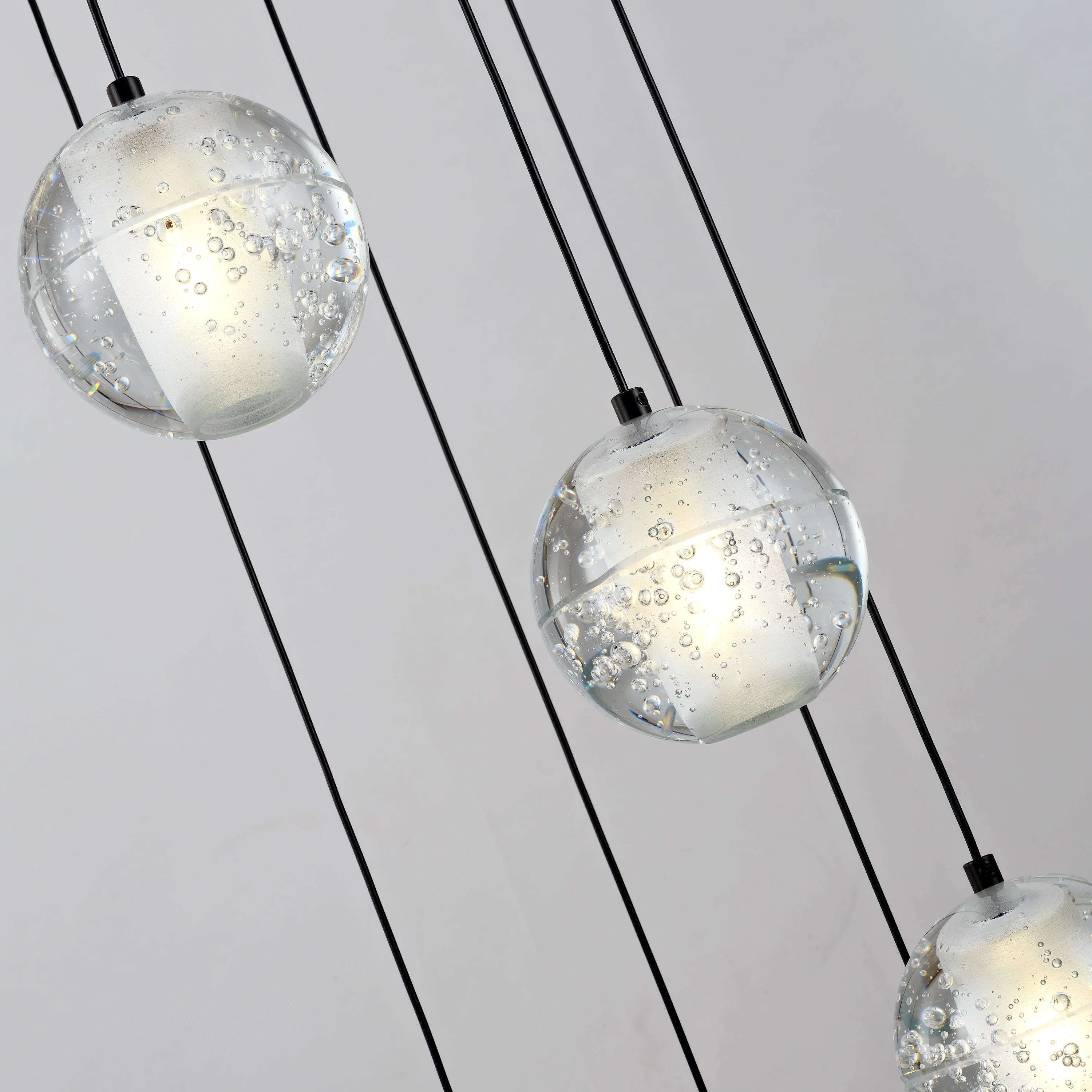 Pearl Ball Ceiling Round Chandelier 26"D