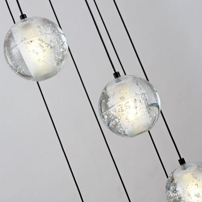 Pearl Ball Ceiling Round Chandelier 20"D