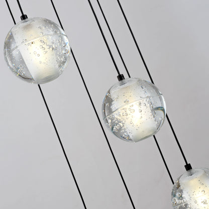 Pearl Ball Ceiling Round Chandelier 26"D