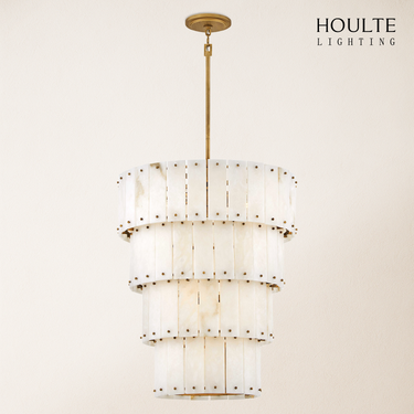Rancho Alabaster 4-Tier Round Chandelier