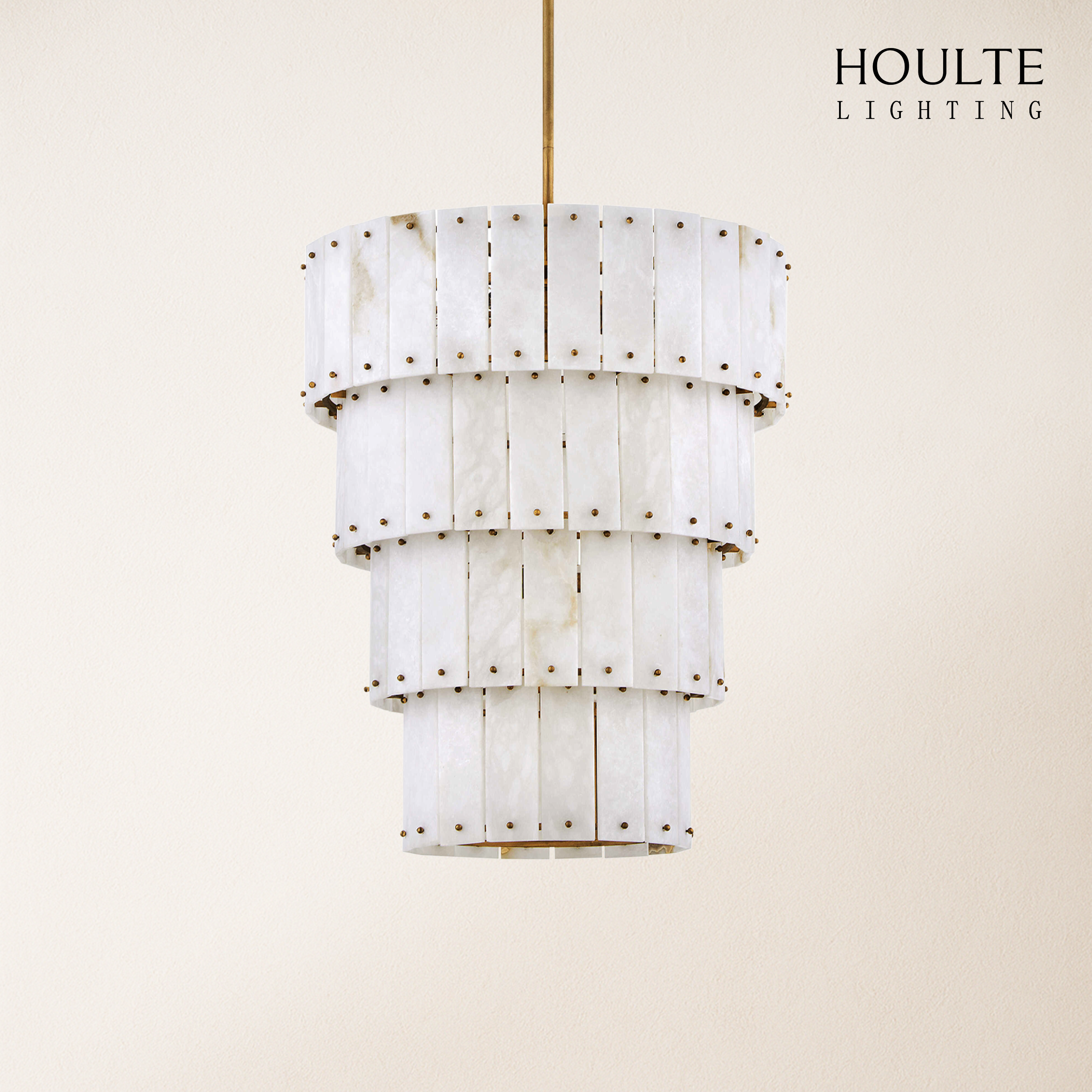 Rancho Alabaster 4-Tier Round Chandelier
