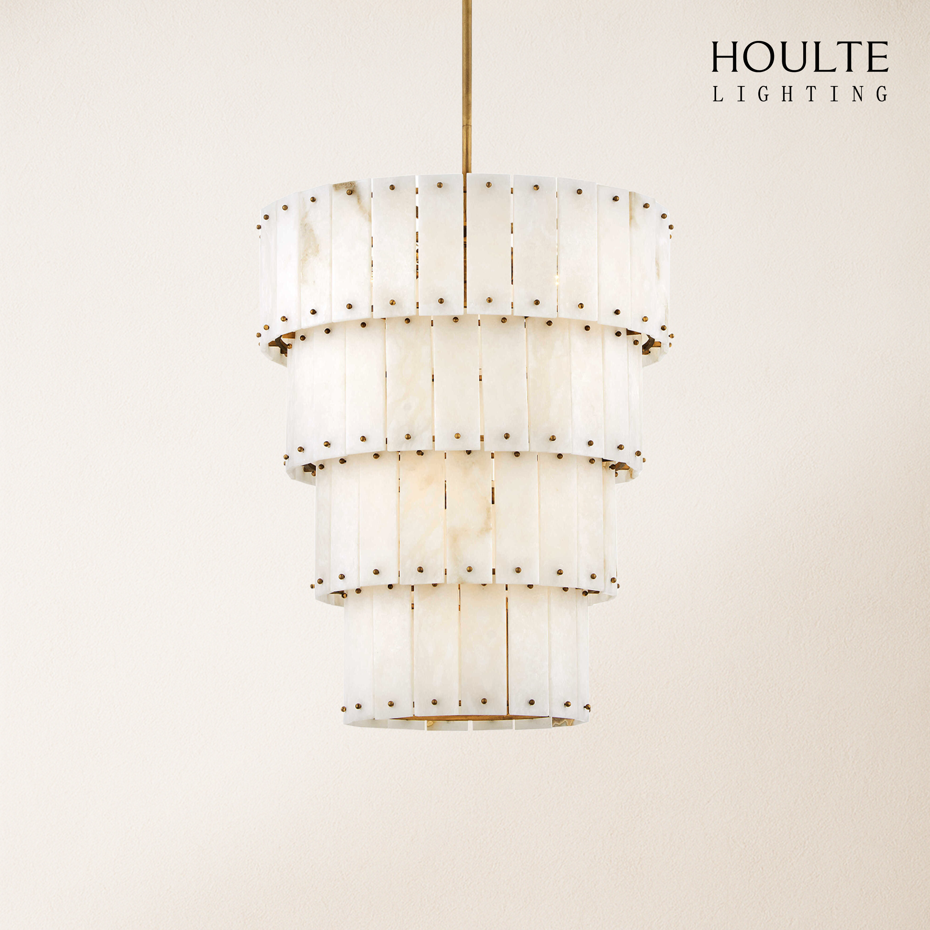 Rancho Alabaster 4-Tier Round Chandelier