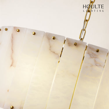 Nivislight Alabaster Round Chandelier 24"