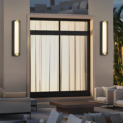 Vitreum Rectangular LED Outdoor Wall Light