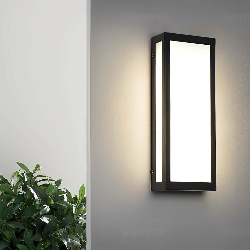 Solaris Rectangular Waterproof Outdoor Wall Light