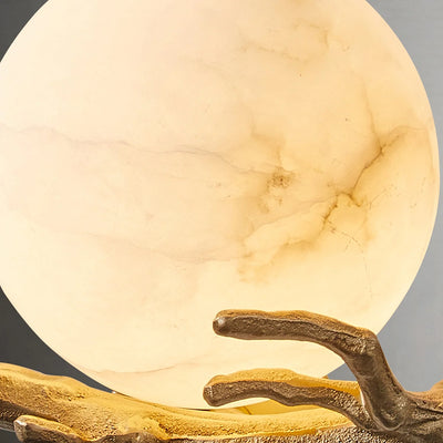 ArborLith Alabaster Round Wall Sconce