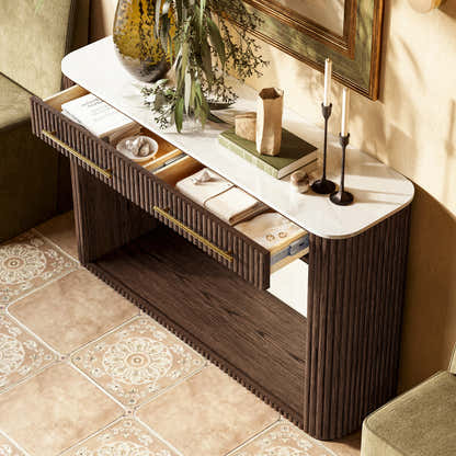 Riley Sintered Stone Console Table 47"W