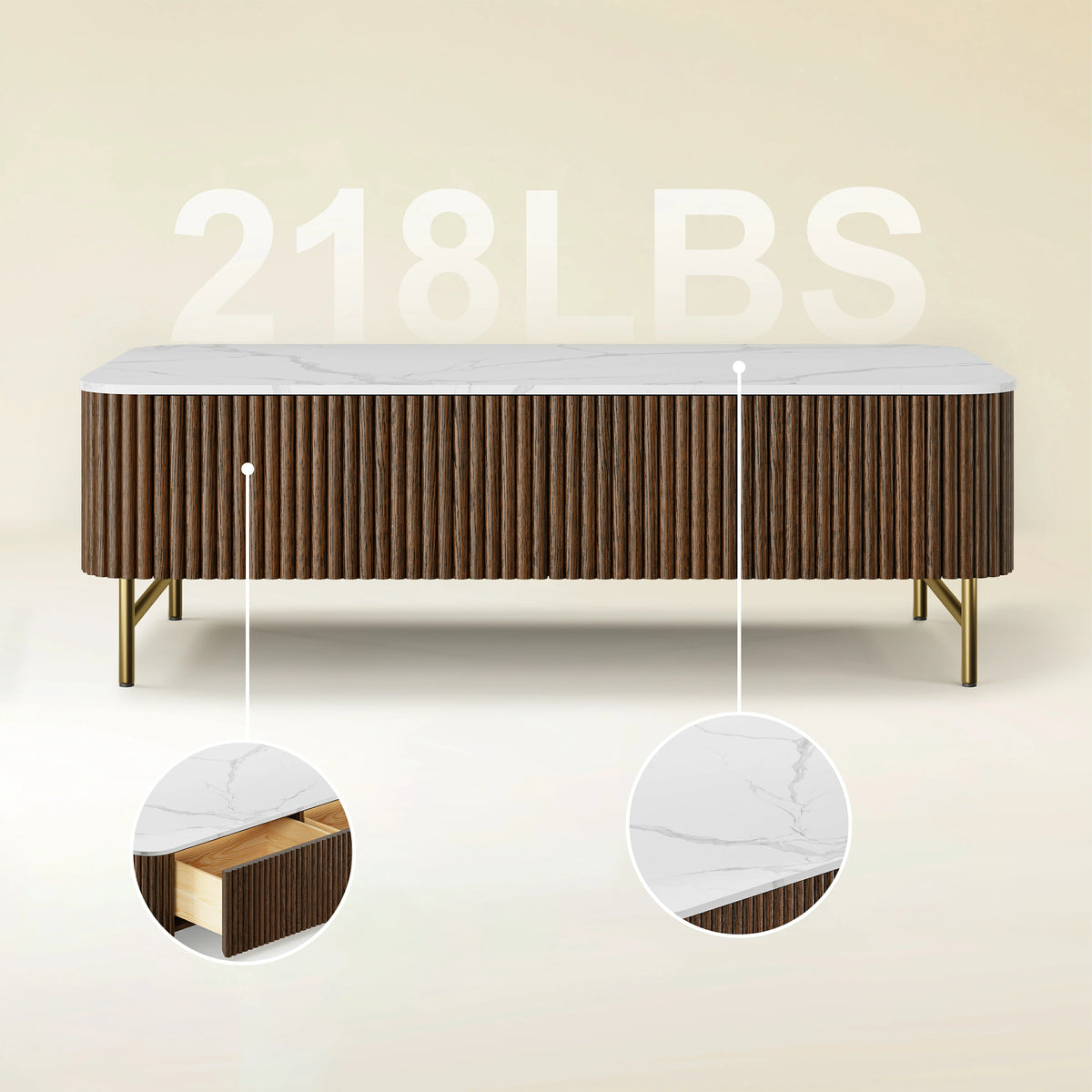 Riley Coffee Table 47"W
