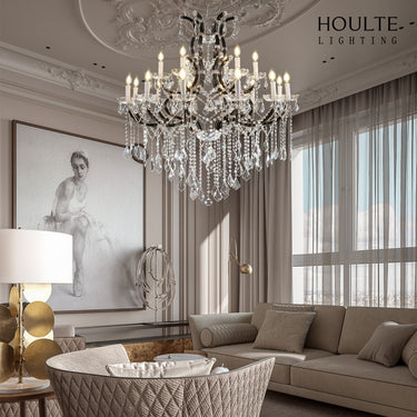 Roco Crystal Classical Round Chandelier 40"D